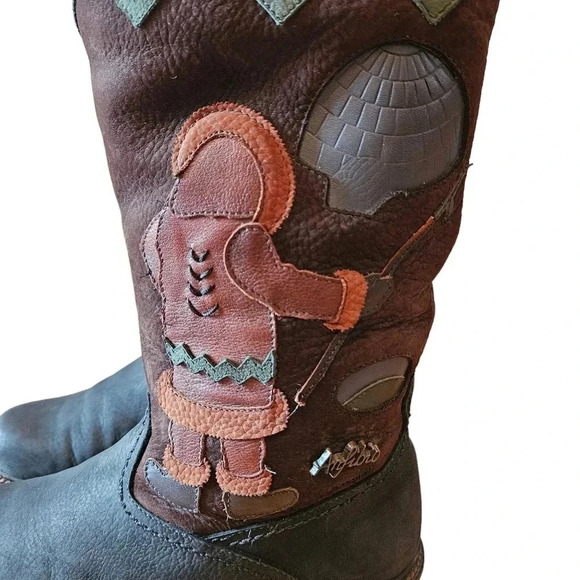 Anfibio Java Nubuck Waterproof Leather Boho Plush Lined  Winter Boots Size 37 - Picture 4 of 16